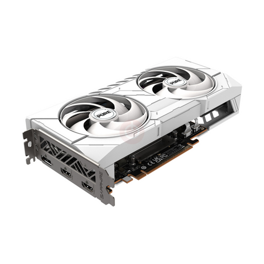 Sapphire PULSE AMD Radeon RX 9060 XT OC Edition Graphics Card, GDDR6 16GB 128-bit Memory, HDMI 2.1 & DP 2.1a Outputs, PCI Express 5.0, 3290 MHz Boost Clock, 20 Gbps Memory Clock, White, 1 Year Warranty | 11350-02-20G