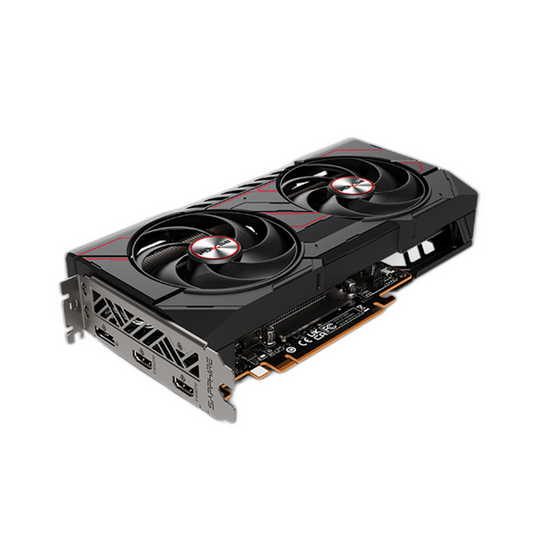 Sapphire PULSE AMD Radeon RX 9060 XT OC Edition Graphics Card, GDDR6 8GB 128-bit Memory, HDMI 2.1 & DP 2.1a Outputs, PCI Express 5.0, 3290 MHz Boost Clock, 20 Gbps Memory Clock, 1 Year Warranty | 11350-04-20G