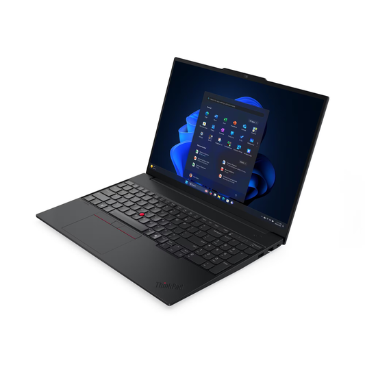 Lenovo ThinkPad E16 Gen 3 Intel Core Ultra 5 225U Processor, 8GB RAM, 512GB SSD, 16" WUXGA (1920x1200) Display, DOS, English & Arabic Keyboard, 1 Year Warranty | 21SR0018GR