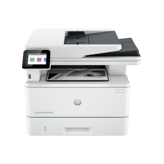 HP LaserJet Pro MFP 4103fdn Printer, Flatbed, ADF Scanner, Fax, 1 Year Warranty | 2Z628A