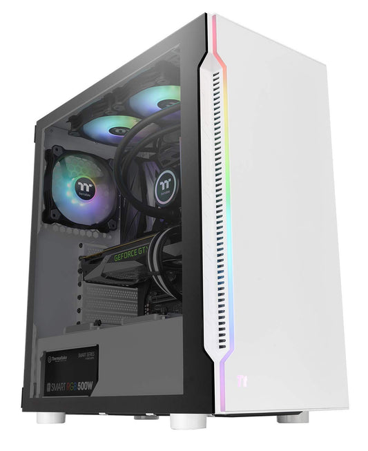 ATX CASE THERMALTAKE H200 TG SNOW RGB WHITE | CA-1M3-00M6WN-00