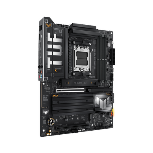 Asus TUF GAMING X870-PLUS WiFi Motherboard, AM5 Socket, ATX Form Factor, DDR5 Ram, PCIe 5.0 With SafeSlot Core+, Wi-Fi 7, Bluetooth v5.4, HDMI, Thunderbolt 4, Realtek 2.5Gb Ethernet With TUF LANGuard, Aura Sync, 1 Year Warranty | 90MB1IU0-M0EAY0