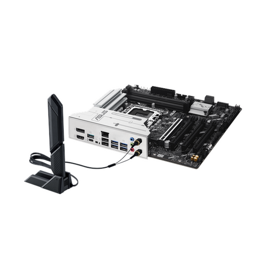 Asus PRIME Z890M-PLUS WiFi Motherboard, LGA 1851 Socket, mATX Form Factor, DDR5 Ram, PCIe 5.0 With SafeSlot Core+, USB 20Gbps, Wi-Fi 7, Bluetooth v5.4, HDMI, DisplayPort, Realtek 2.5Gb Ethernet With Asus LANGuard, Aura Sync, 1 Year Warranty | 90MB1J80-M0EAY0