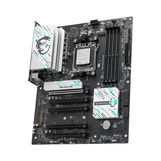 Msi B840 Gaming Plus WiFi Motherboard, AM5 Socket, ATX Form Factor, DDR5 Ram, PCIe 4.0, Wi-Fi 7, Bluetooth 5.4, USB 10Gbps, 2.5G LAN, 1 Year Warranty | 911-7E57-002