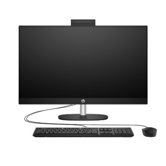 HP 27-cr0086nh All-in-One Desktop – Intel Core i7-1355U Processor, 8 GB RAM, 512 GB SSD, 27" (1920 x 1080) FHD Display, DOS, Jet black, English Keyboard, 1 Year Warranty | 91H75EA