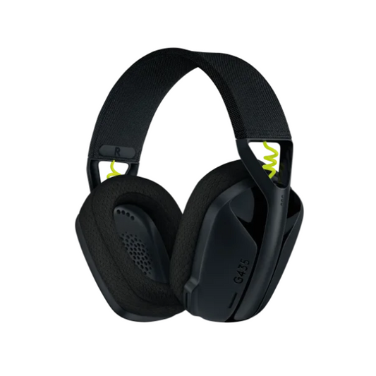 Logitech G435 LightSpeed Wireless Gaming Headset, Black, 1 Year Warranty | 981-001050