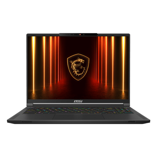 MSI Stealth 16 AI A2HWGG Gaming Laptop, Intel Core Ultra 9 285H Processor, 32GB RAM, 1TB SSD, 8GB Nvidia RTX 5070 Graphics, 16â QHD+, 240Hz OLED Display, Windows 11 Home, Per-Key RGB English Keyboard, 2 Year Warranty | 9S7-15F535-059