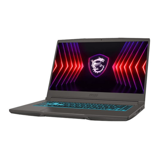 MSI Thin 15 B13UC Gaming Laptop, Intel Core i5-13420H Processor, 8GB RAM, 512GB SSD, 4GB Nvidia RTX 3050 Graphics, 15.6" FHD 144Hz Display, Windows 11 Home, Single Backlit English & Arabic Keyboard, 1 Year Warranty | 9S7-16R831-3098