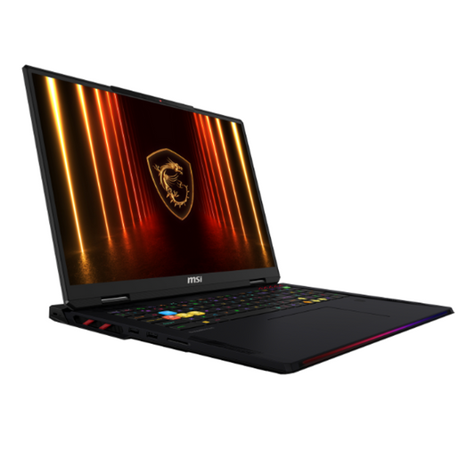 MSI Raider 18 HX AI A2XWIG Intel Core Ultra 9 285HX Processor, 64GB RAM, 2TB SSD, 16GB-NVIDIA RTX 5080, 18" UHD IPS Display, Window 11 Home, English & Arabic Keybaord, Titan Gaming Backpack, 2 Year Warranty | 9S7-182462-060
