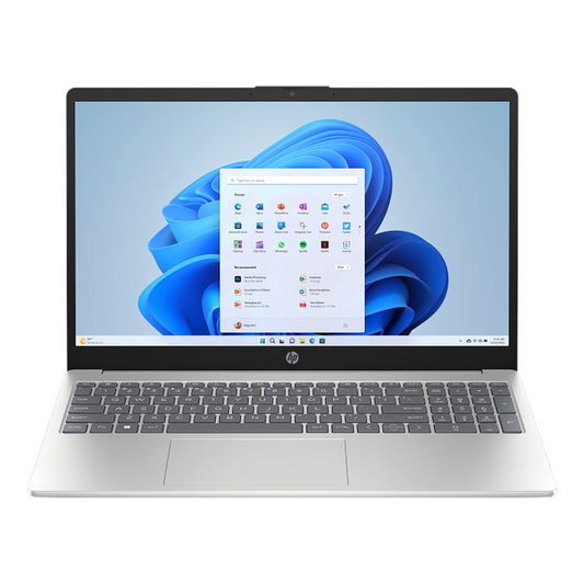 HP 15-FD0213NE Laptop, Intel Core i7-1255U Processor, 16GB RAM, 512GB SSD, 15.6" FHD Display, Windows 11 Home, English & Arabic Keyboard, Silver, 1 Year Warranty | B21RHEA