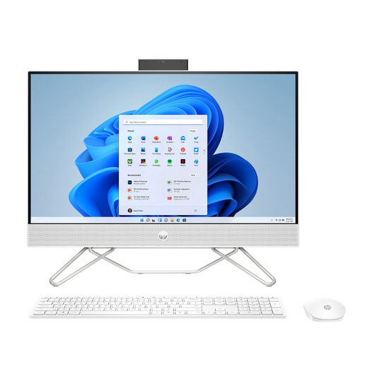 HP 24-cb1288nh All-in-One Desktop – Intel Core i3-1215U Processor, 8 GB RAM, 512 GB SSD, 23.8" (1920 x 1080) FHD Display, DOS, Starry White, English Keyboard, 1 Year Warranty | B73TXEA