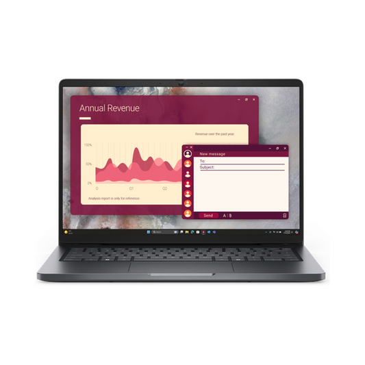 Dell Pro 14 PC14250 Laptop, Intel Core 5 120U Processor, 8GB RAM, 512GB SSD, 14" FHD+ Display, DOS, English & Arabic Backlit Keyboard, 1 Year Warranty | DPPC14250C58GAR-2621