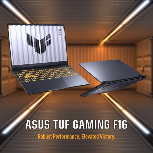 Asus TUF F16 Gaming Laptop, Intel Core i7 14650HX Processor, 16GB RAM, 1TB SSD, 8GB Nvidia RTX 5050 Graphics, 16" FHD+ 165Hz Display, Windows 11 Home, Backlit Chiclet 1-Zone RGB English & Arabic Keyboard, Jaeger Gray, 1 Year Warranty | FX608JHR-RV001W