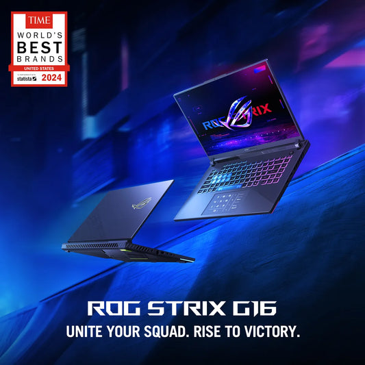 ASUS ROG Strix G16 G614FR AMD Ryzen 9 9955HX3D Processor, 32GB RAM, 1TB SSD, 12GB NVIDIA RTX 5070, 16" 2.5K WQXGA 240Hz Display, Windows 11 Home, English & Arabic Keyboard, 2 Year Warranty | G614FR-G32X3D