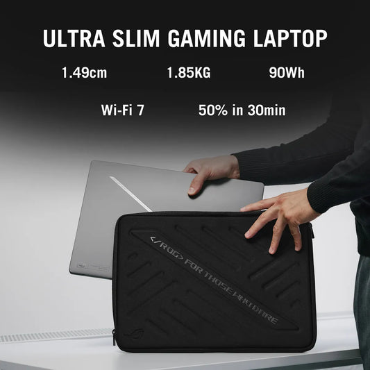 Asus ROG Zephyrus G16 GU605 Gaming Laptop Intel Core Ultra 9 285H Processor, 64GB RAM, 1TB SSD, 12GB NVIDIA RTX 5070Ti, 16" 2.5K OLED 240Hz Display, Windows 11 Home, English Keyboard, 2 Year Warranty | GU605CR-QR216W