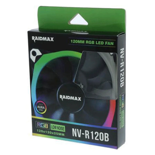 CASE FAN RAIDMAX 120MM RGB | NV-R120B