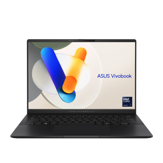 ASUS Vivobook S 14 Intel Core Ultra 7 258V Processor, 32GB RAM, 1TB SSD, 14" WUXGA OLED Display, 60Hz, Windows 11 Home, English & Arabic Keyboard, Neutral Black, 1 Year Warranty | S5406SA-QD076W