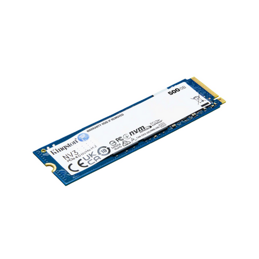 Kingston NV3 500GB PCIe 4.0 M.2 NVMe SSD, 1 Year Warranty | SNV3S500G