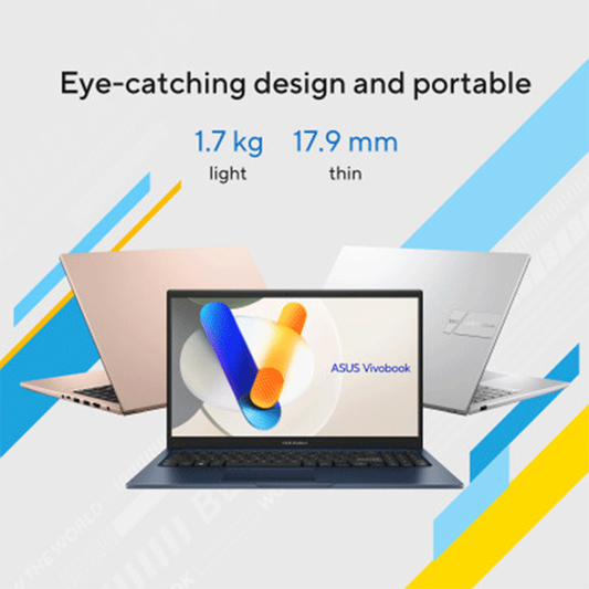 ASUS Vivobook 15 Intel Core i7-1355U Processor, 16GB RAM, 512GB SSD, 15.6" FHD Display, Windows 11 Home, 1 Year Warranty | X1504VA-NJ121W