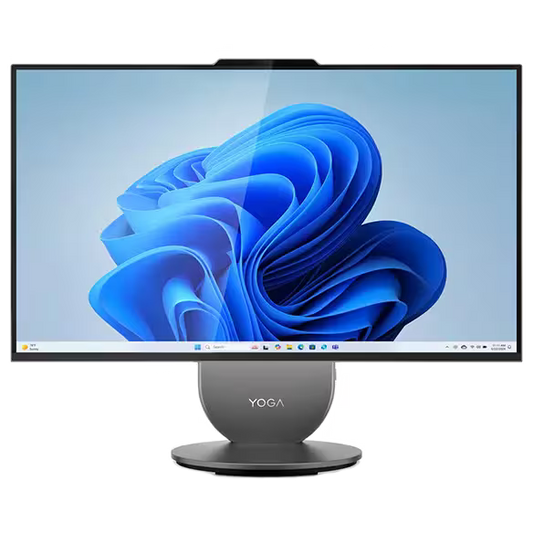 Lenovo Yoga AIO 27IAH10 All-in-One Desktop Intel Core Ultra 9 285H Processor, 32 GB RAM, 1TB SSD, 27" (2560x1440) QHD Display, Windows 11 Home, Luna Grey, English & Arabic Keyboard, 1 Year Warranty | F0J2001SAX