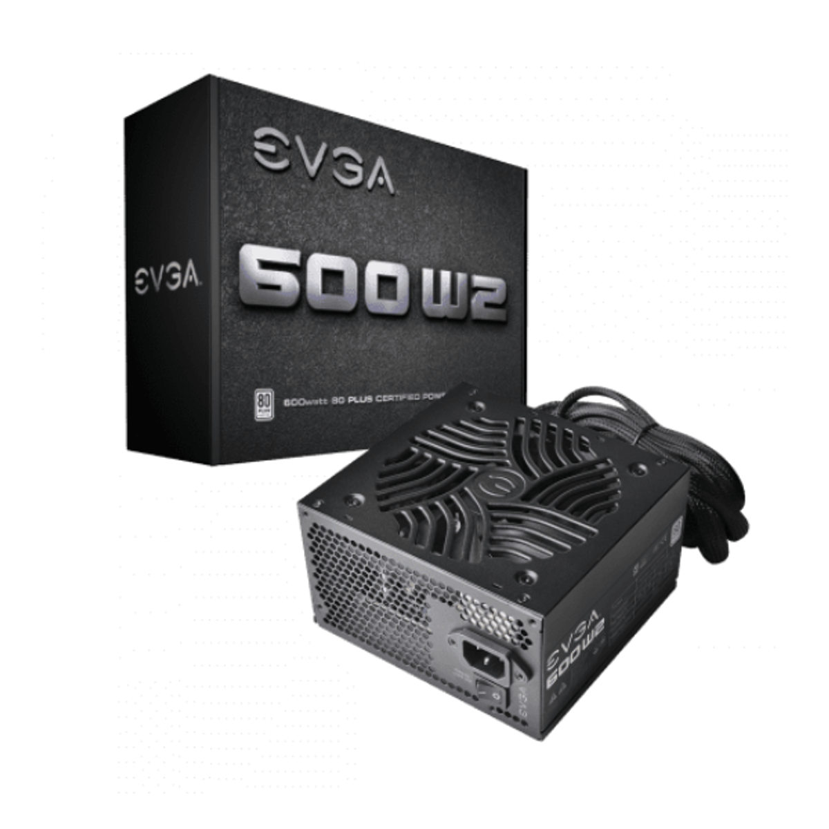 POWER SUPPLY 600W EVGA 80 PLUS WHITE-W2 600 | 100-W2-0600-K3