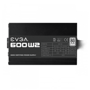 POWER SUPPLY 600W EVGA 80 PLUS WHITE-W2 600 | 100-W2-0600-K3