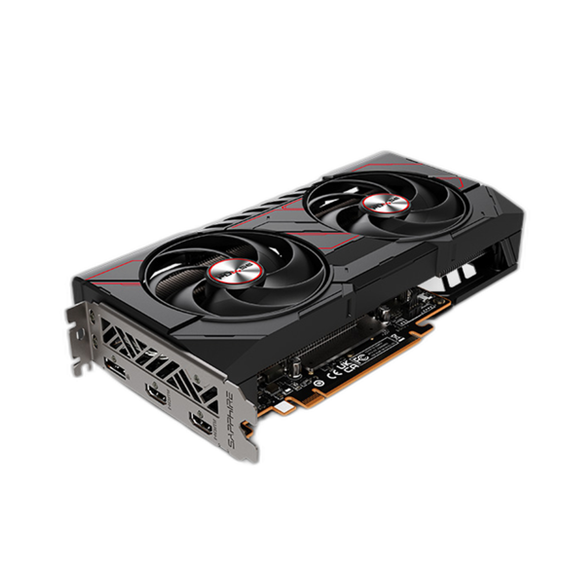 Sapphire PULSE AMD Radeon RX 9060 XT OC Edition Graphics Card, GDDR6 8GB 128-bit Memory, HDMI 2.1 & DP 2.1a Outputs, PCI Express 5.0, 3290 MHz Boost Clock, 20 Gbps Memory Clock, 1 Year Warranty | 11350-04-20G