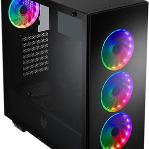 ATX CASE FSP CMT520-PLUS MID TOWER GAMING (4 ARGB FAN) | CMT520-PLUS