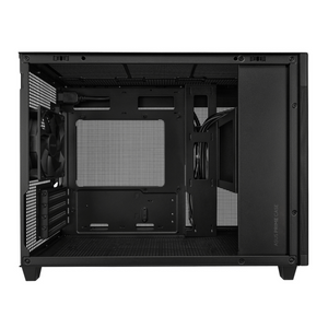 Asus Prime AP201 Small Tower-mATX PC Case, Tempered Glass Side Panel, 338mm GPU Support, 1 x 120 mm Fan, USB 3.2 Gen 2, Quasi-Filter Mesh Panels, Black, 1 Year Warranty | 90DC00G0-B39010