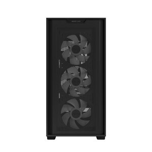 Asus A21 PLUS mATX PC Case, Tempered Glass Panel, 380mm GPU Support, 4 x 120 mm ARGB Fans, USB 3.2 Gen 1, Ample Cable Management, Black, 1 Year Warranty | 90DC00H0-B19010