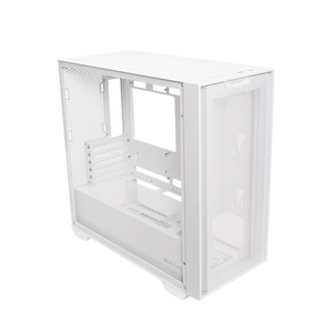 Asus A21 mATX PC Case, Tempered Glass Panel, 380mm GPU Support, USB 3.2 Gen 1, Ample Cable Management, White, 1 Year Warranty | 90DC00H3-B09010