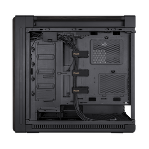 Asus ProArt PA602 Wood Edition E-ATX PC Case, Ash wood & Metal Panels, Front panel dust detection, 3 x Fans, 440mm GPU Support, USB 3.2 Gen 2, Black, 1 Year Warranty | 90DC00J0-B09020