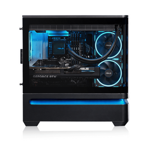 Asus Prime AP202 ARGB mATX PC Case, Curved Tempered Glass Panel, Innovative Slot Vent, Integrated ARGB light band, 1 x 120 mm ARGB Fan, 420mm GPU Support, USB 3.2 Gen 2, Black, 1 Year Warranty | 90DC00P0-B19000