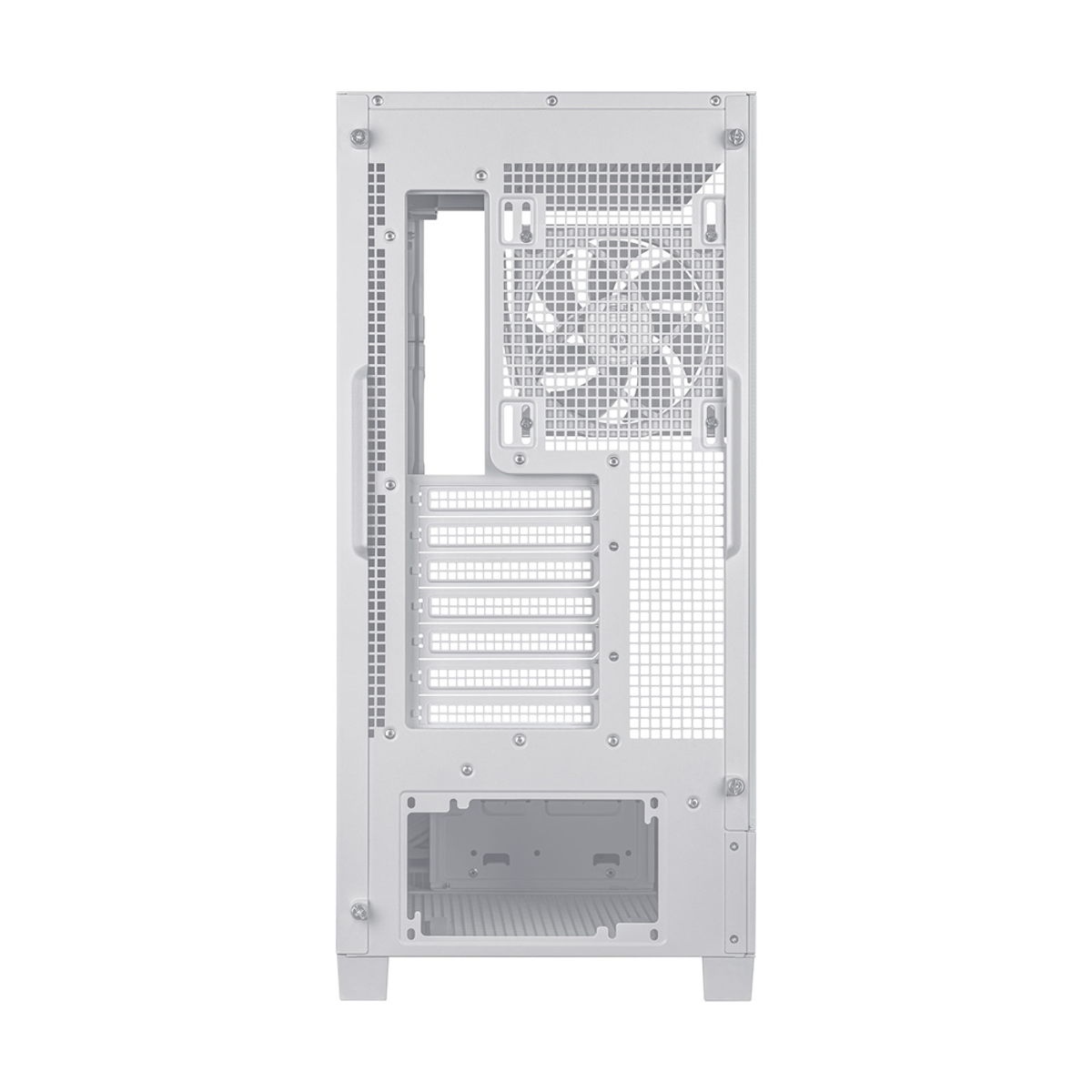Asus A31 PLUS Mid Tower-ATX PC Case, Tempered Glass Side & Front Panel, 380mm GPU Support, 4 x 120 mm ARGB Fans, USB 3.2 Gen 2, Ample Cable Management, White, 1 Year Warranty | 90DC00R3-B19000