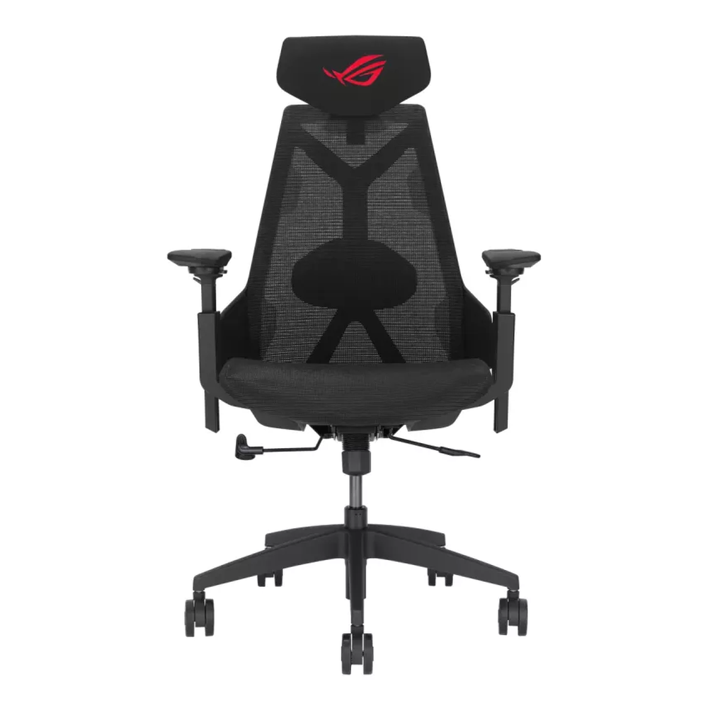 Asus ROG Destrier Core Gaming Chair, Class 4 Gas Lift Cylinder, Mesh & Nylon Frame, Metal Base, Tilt/Height/Armrest Adjustable, Fabric Headrest,136kg Max Load Rating, Black, 1 Year Warranty | 90GC01P0-MSG010