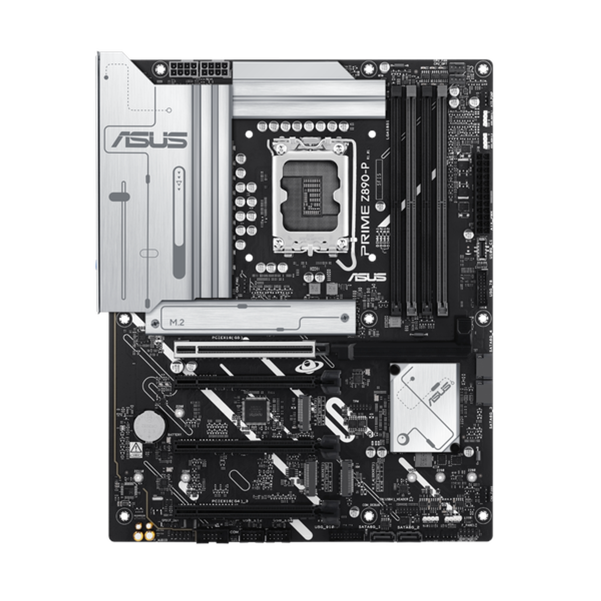 Asus PRIME Z890-P Motherboard, LGA 1851 Socket, ATX Form Factor, DDR5 Ram, PCIe 5.0 With SafeSlot Core+, USB 20Gbps, HDMI, DisplayPort, Realtek 2.5Gb Ethernet With Asus LANGuard, Aura Sync, 1 Year Warranty | 90MB1I50-M0EAY0