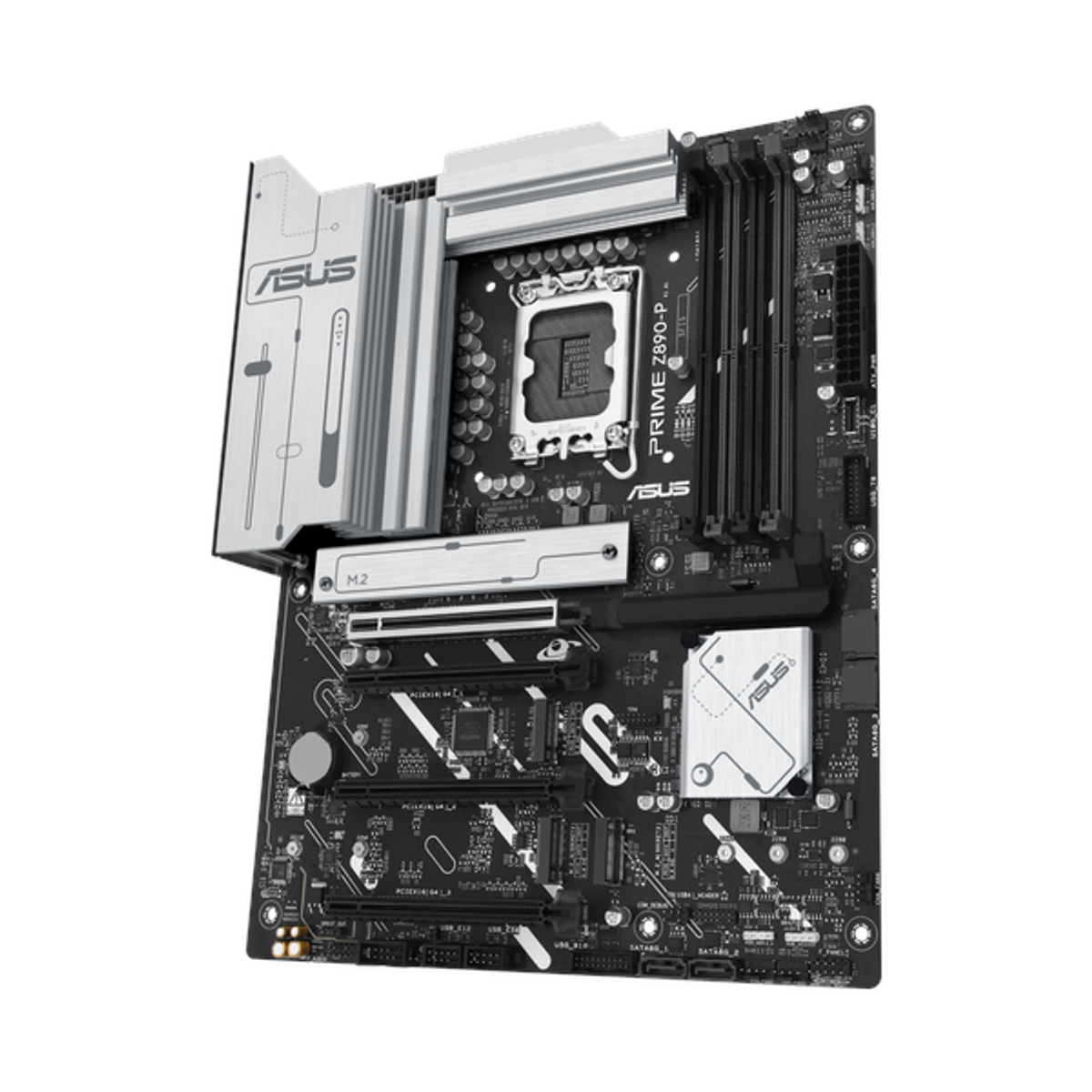 Asus PRIME Z890-P Motherboard, LGA 1851 Socket, ATX Form Factor, DDR5 Ram, PCIe 5.0 With SafeSlot Core+, USB 20Gbps, HDMI, DisplayPort, Realtek 2.5Gb Ethernet With Asus LANGuard, Aura Sync, 1 Year Warranty | 90MB1I50-M0EAY0