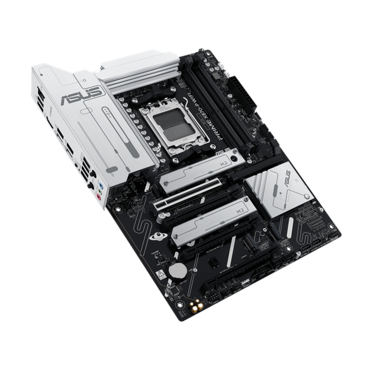 Asus PRIME X870-P WiFi Motherboard, AM5 Socket, ATX Form Factor, DDR5 Ram, PCIe 5.0 With SafeSlot Core+, Wi-Fi 7, Bluetooth v5.4, USB4 40Gbps, HDMI, Thunderbolt, Realtek 2.5Gb Ethernet With Asus LANGuard, Aura Sync, 1 Year Warranty | 90MB1IS0-M0EAY0