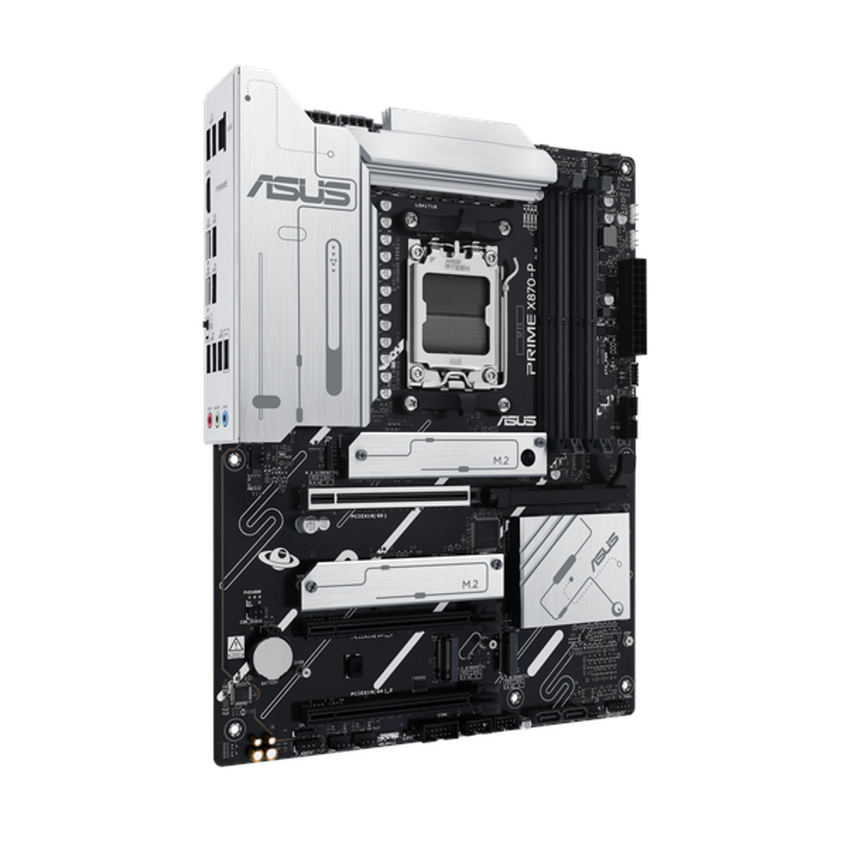 Asus PRIME X870-P Motherboard, AM5 Socket, ATX Form Factor, DDR5 Ram, PCIe 5.0 With SafeSlot Core+, USB4 40Gbps, HDMI, Thunderbolt, Realtek 2.5Gb Ethernet With Asus LANGuard, Aura Sync, 1 Year Warranty | 90MB1IT0-M0EAY0