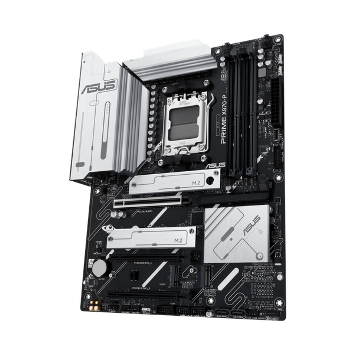 Asus PRIME X870-P Motherboard, AM5 Socket, ATX Form Factor, DDR5 Ram, PCIe 5.0 With SafeSlot Core+, USB4 40Gbps, HDMI, Thunderbolt, Realtek 2.5Gb Ethernet With Asus LANGuard, Aura Sync, 1 Year Warranty | 90MB1IT0-M0EAY0