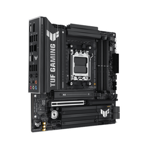Asus TUF GAMING B850M-PLUS WiFi Motherboard, AM5 Socket, micro-ATX Form Factor, DDR5 Ram, PCIe 5.0 With SafeSlot Core+, Wi-Fi 6E, Bluetooth v5.3, HDMI, DisplayPort, Realtek 2.5Gb Ethernet With TUF LANGuard, Aura Sync, 1 Year Warranty | 90MB1IY0-M0EAY0