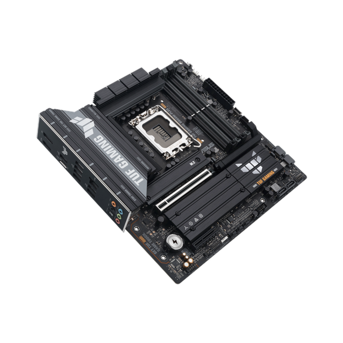 Asus TUF GAMING B860M-PLUS Motherboard, LGA 1851 Socket, micro-ATX Form Factor, DDR5 Ram, PCIe 5.0 With SafeSlot Core+, HDMI, DisplayPort, Thunderbolt 4, Realtek 2.5Gb Ethernet With TUF LANGuard, Aura Sync, 1 Year Warranty | 90MB1JW0-M0EAY0
