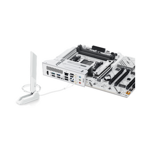 Asus X870 MAX GAMING WiFi Motherboard, AM5 Socket, ATX Form Factor, DDR5 Ram, PCIe 5.0 With SafeSlot Core+, Wi-Fi 7, Bluetooth v5.4, HDMI, Thunderbolt 4, Intel 2.5Gb Ethernet With Asus LANGuard, Aura Sync, White, 1 Year Warranty | 90MB1LZ0-M0EAY0