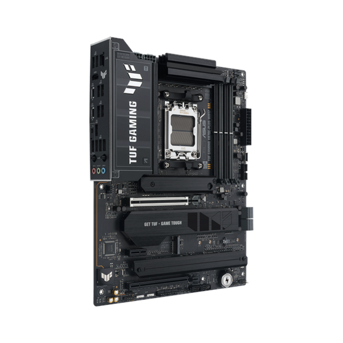 Asus TUF GAMING X870E-PLUS WiFi Motherboard, AM5 Socket, ATX Form Factor, DDR5 Ram, PCIe 5.0 With SafeSlot Core+, Wi-Fi 7, Bluetooth v5.4, HDMI, Thunderbolt 4, Realtek 2.5Gb Ethernet With TUF LANGuard, Aura Sync, 1 Year Warranty | 90MB1M70-M0EAY0
