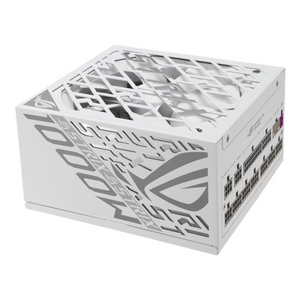 Asus ROG Strix 80 Plus Platinum Power Supply, 1000W, Fully Modular, ATX, PCIe 5.1 Ready, 0dB Technology, White, 1 Year Warranty | 90YE00W4-B0NA00