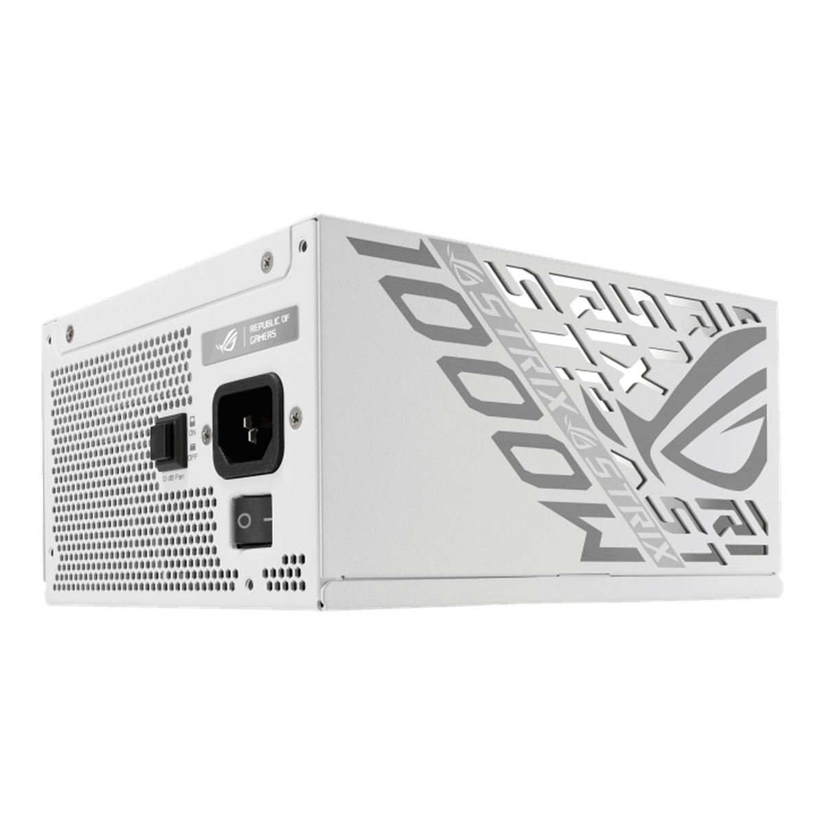 Asus ROG Strix 80 Plus Platinum Power Supply, 1000W, Fully Modular, ATX, PCIe 5.1 Ready, 0dB Technology, White, 1 Year Warranty | 90YE00W4-B0NA00
