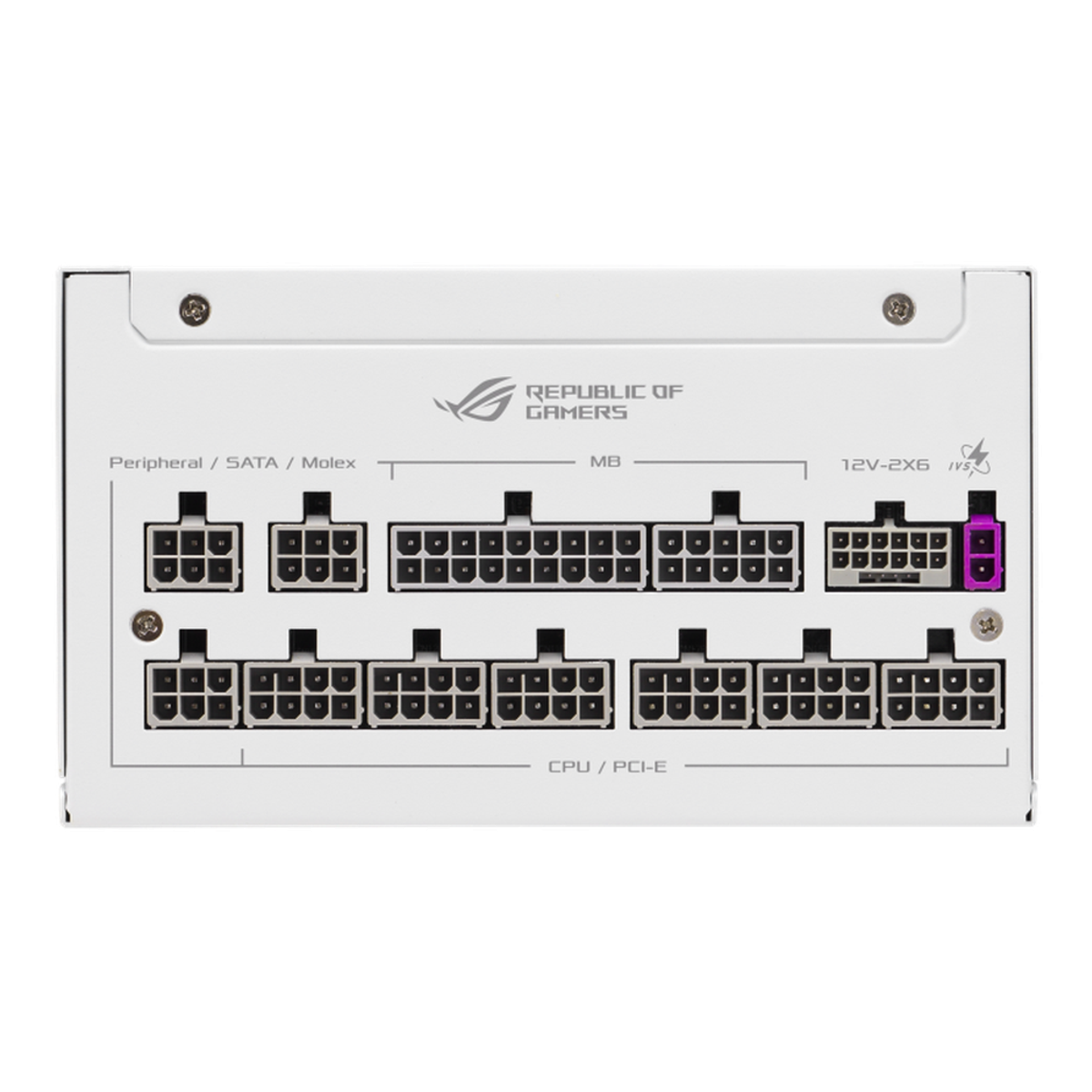 Asus ROG Strix 80 Plus Platinum Power Supply, 1000W, Fully Modular, ATX, PCIe 5.1 Ready, 0dB Technology, White, 1 Year Warranty | 90YE00W4-B0NA00