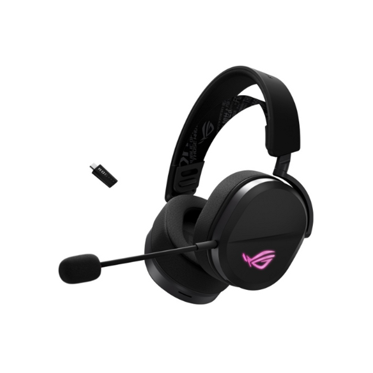 Asus ROG Pelta Wireless Tri-mode RGB Gaming Headset, Ergonomic, Lightweight Design, Black, 1 Year Warranty | 90YH0410-BHUA00