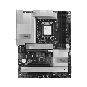 Msi PRO Z890-A WiFi Motherboard, LGA 1851 Socket, ATX Form Factor, DDR5 Ram, PCIe 5.0, Intel Wi-Fi 6E, Bluetooth 5.3, USB 40Gbps, HDMI 2.1, Thunderbolt4 (Type-C), Realtek 8126 5G LAN, EZ M.2 Shield Frozr II, 1 Year Warranty | 911-7E32-004