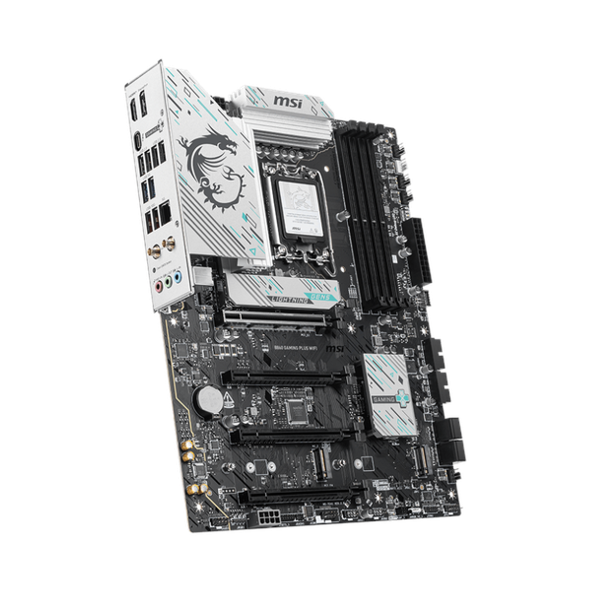 Msi B860 Gaming Plus WiFi Motherboard, LGA 1851 Socket, ATX Form Factor, DDR5 Ram, PCIe 5.0, Intel Killer BE1750x Wi-Fi 7 & Bluetooth 5.4, Thunderbolt4 Port, USB 10Gbps, Intel Killer E5000 5Gbps LAN, EZ M.2 Shield Frozr II, 1 Year Warranty | 911-7E41-003
